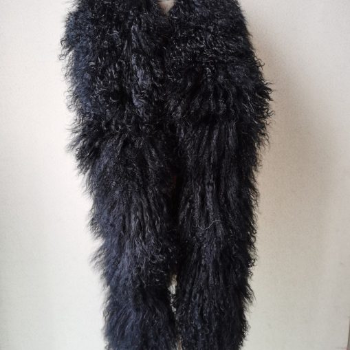 Real Mongolian Lamb Fur Shawl 1