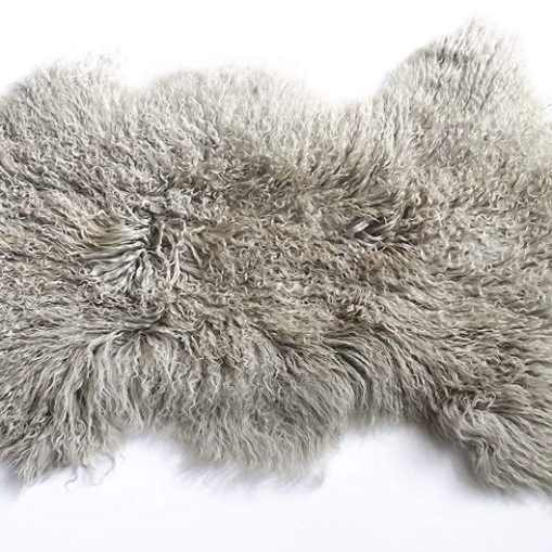 Mongolian Fur Decorative Pelt For Chairs, Sofas, and Floors