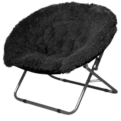 Mongolian Fur Saucer Chair
