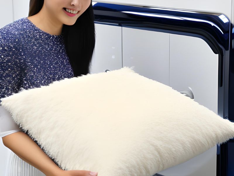 How to clean a fur outlet pillow