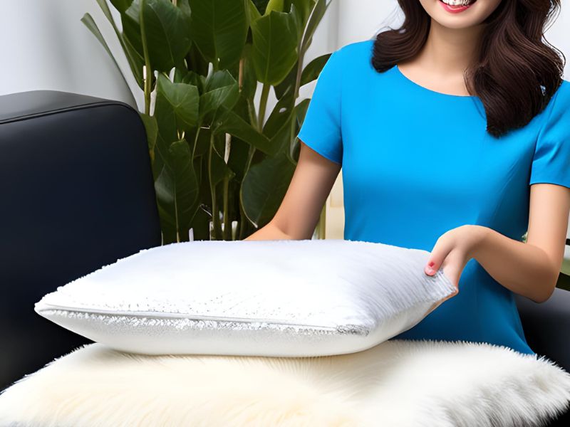 How to clean 2025 mongolian fur pillow