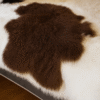 Genuine Tibetan Mongolian Sheepskin Fur Rug, Mongolian Lamb Wool Carpet (Brown)