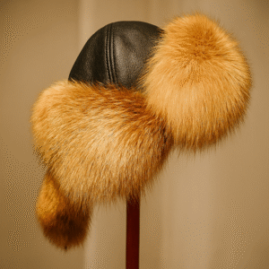 Handmade Eagle Hunter's Malakhai, Fox Fur Hat